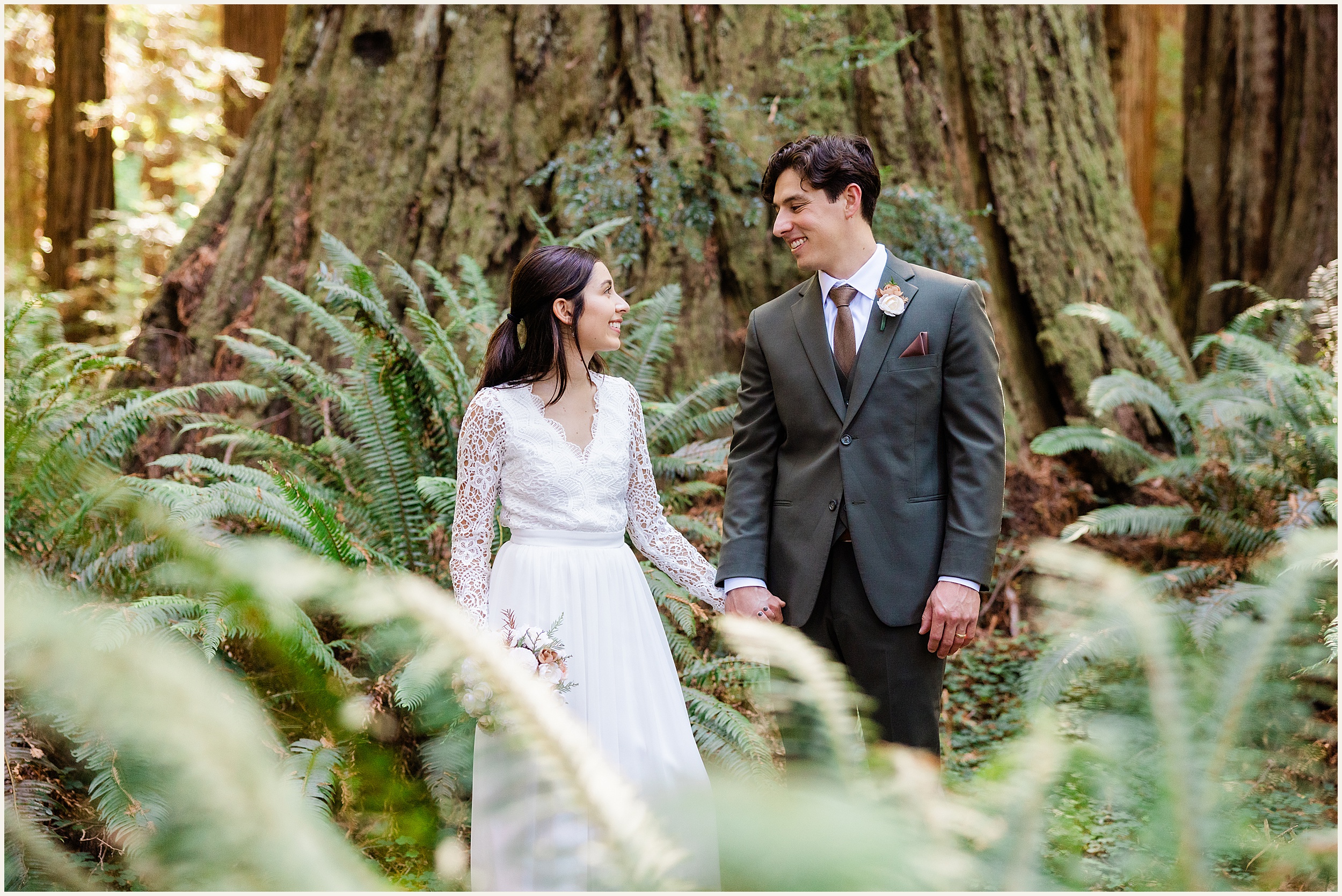 Redwood-National-Park-Elopement_Fracesca-and-Elijah_0023 Small California Redwood Elopement Wedding With Family // Francesca & Elijah